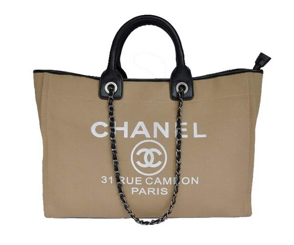 Replica Chanel Large Canvas Tote Shopping Bag A66942 Y07492 C2176 On Sale